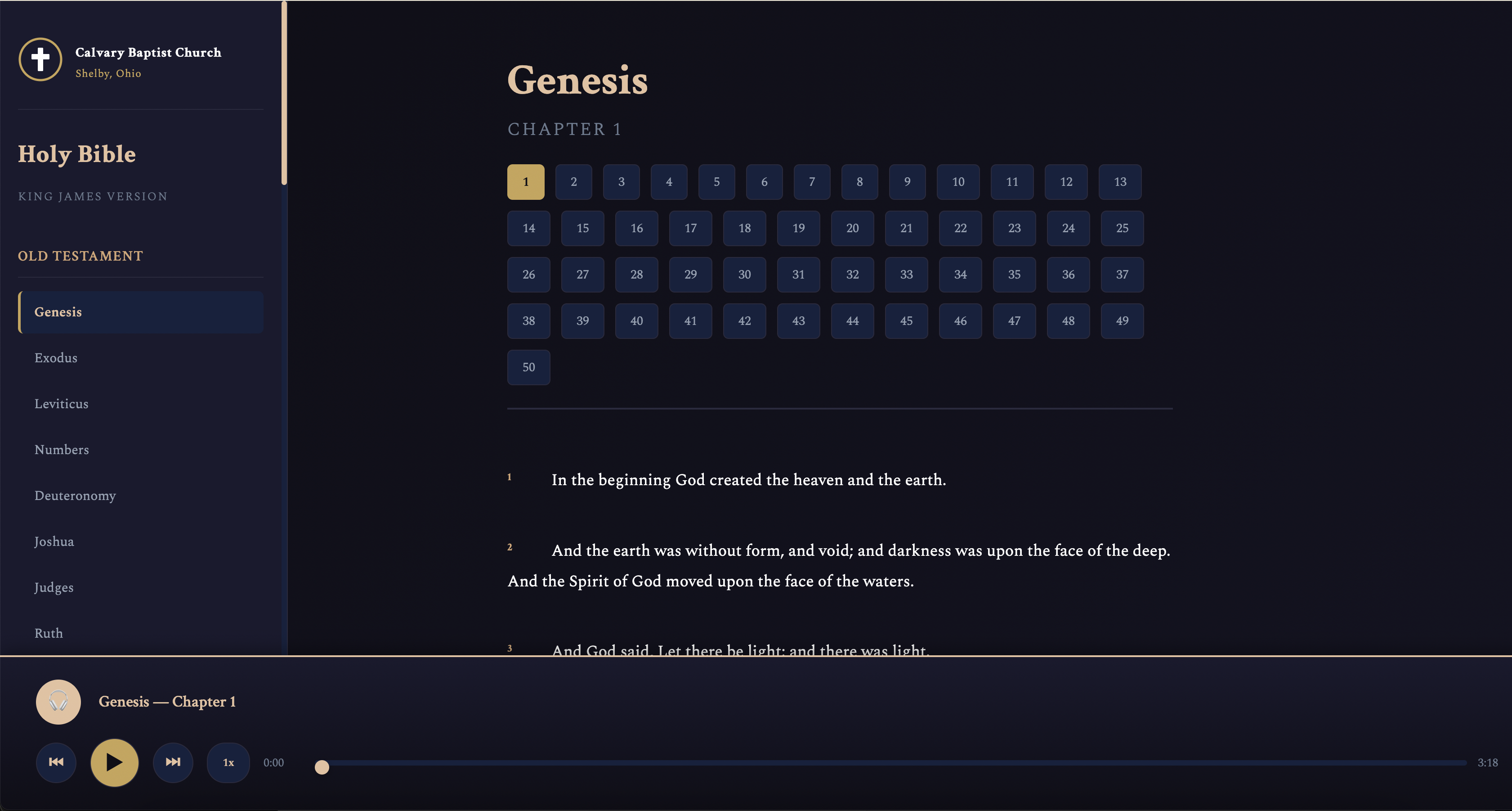 Audio Bible Streaming Platform